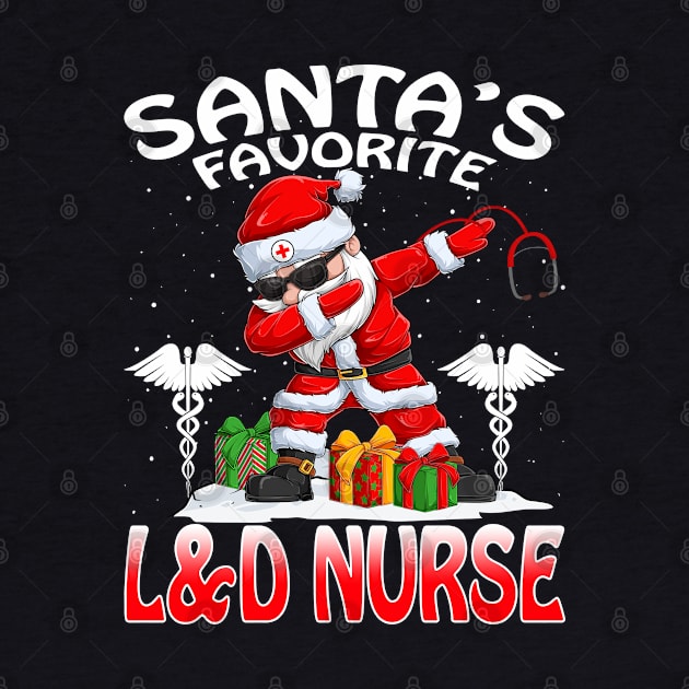 Santas Favorite L And D Nurse Christmas T Shirt by intelus